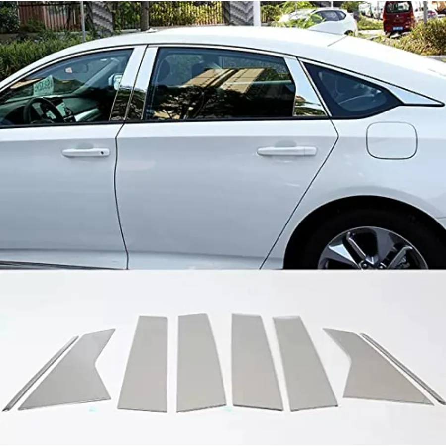 Car Accessories Fit for Honda Accord 10th Gen 2018-2022 Pillar Post Side Door Window Cover Trim Chrome Stainless Steel 8 PCS
Car Accessories Fit for Honda Accord 10th Gen 2018-2022 Pillar Post Side Door Window Cover Trim Chrome Stainless Steel 8 PCS