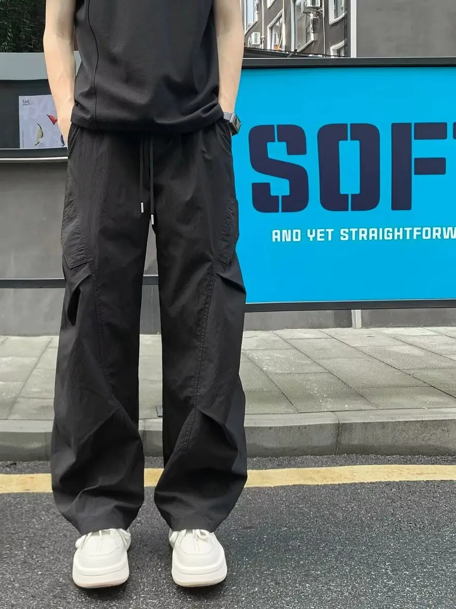 American Folded Design Work Pants Men Summer Thin Outdoor Quick Dry Wide Leg Casual Loose Fit Polyester Fiber Straight Tube
American Folded Design Work Pants Men Summer Thin Outdoor Quick Dry Wide Leg Casual Loose Fit Polyester Fiber Straight Tube