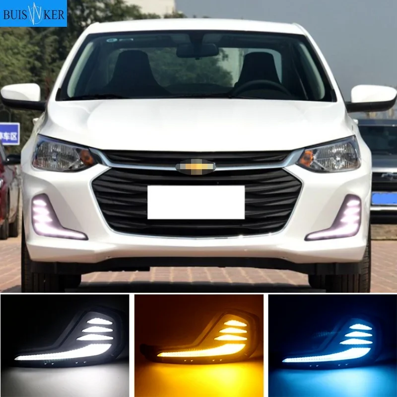 1 Pair For Chevrolet Cavalier 2020 Daytime Running Lights Turn Signal Fog Lamp Cover LED DRL Car Styling
1 Pair For Chevrolet Cavalier 2020 Daytime Running Lights Turn Signal Fog Lamp Cover LED DRL Car Styling