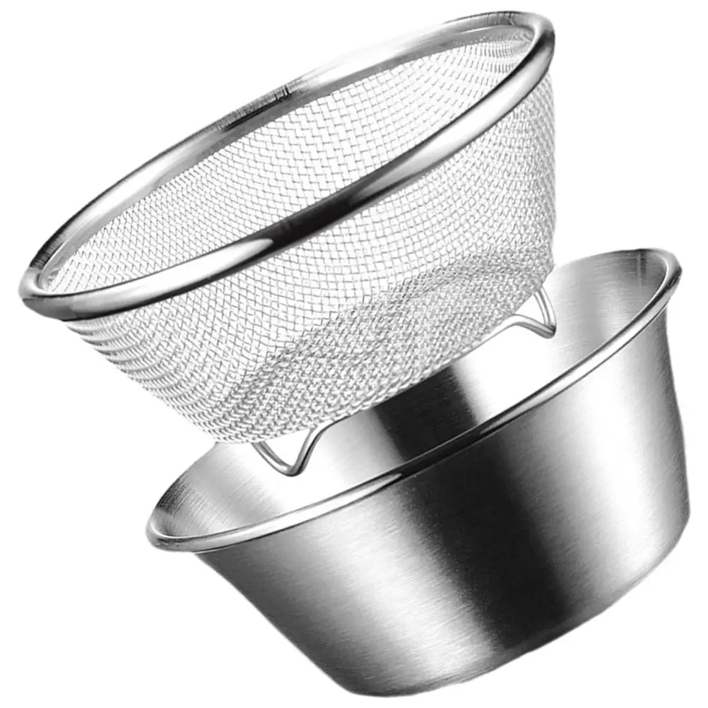 1 set Stainless Steel Wash Basin Fine Mesh Vegetable Fruit Strainer Bowl Drainage Basket 304 14CM Set Kitchen Colander
1 set Stainless Steel Wash Basin Fine Mesh Vegetable Fruit Strainer Bowl Drainage Basket 304 14CM Set Kitchen Colander