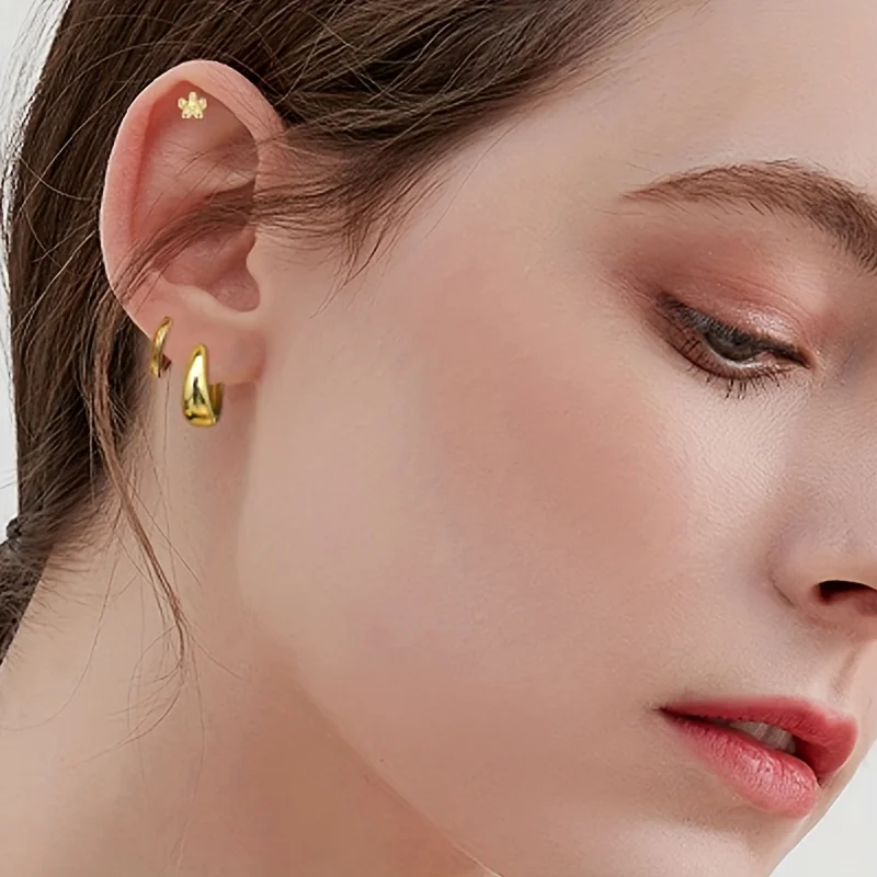 EVISPOL 8Pcs Hypoallergenic Stainless Steel Flower Labret Stud Earrings for Women CZ Huggie Hoop Earrings Piercing Jewelry Gift
EVISPOL 8Pcs Hypoallergenic Stainless Steel Flower Labret Stud Earrings for Women CZ Huggie Hoop Earrings Piercing Jewelry Gift