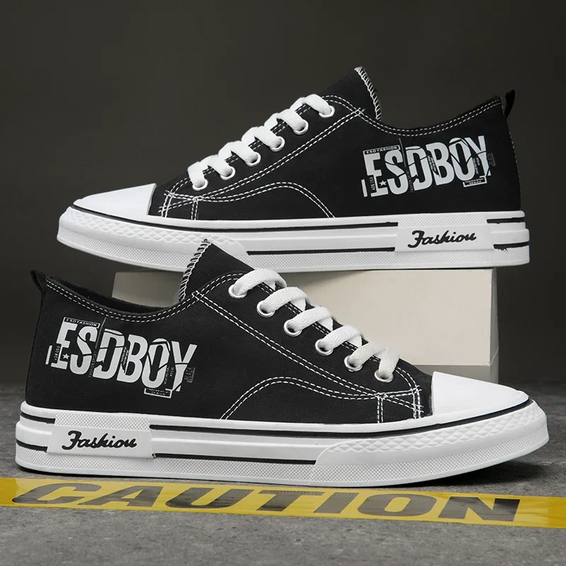 Men's Canvas Shoes Casual Shoe Black Cloth Shoe Trend Letter Men Footwear Low Cut Sneaker Male Sneakers Breathable Sports Shoes
Men's Canvas Shoes Casual Shoe Black Cloth Shoe Trend Letter Men Footwear Low Cut Sneaker Male Sneakers Breathable Sports Shoes