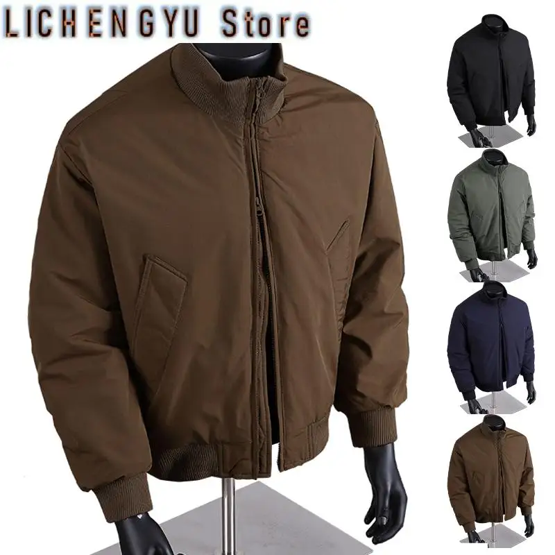 New Mens Jacket Warm Winter Bomber Jacket Thick Outdoor Windproof Puffer Coat Solid Color Parkas Casual Cotton-padded Outwear
New Mens Jacket Warm Winter Bomber Jacket Thick Outdoor Windproof Puffer Coat Solid Color Parkas Casual Cotton-padded Outwear