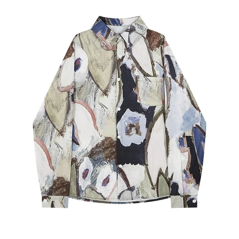 Spring Autumn Women's Printing Shirt New Korean Retro Loose Blouse Commuter Long Sleeve Tops
Spring Autumn Women's Printing Shirt New Korean Retro Loose Blouse Commuter Long Sleeve Tops