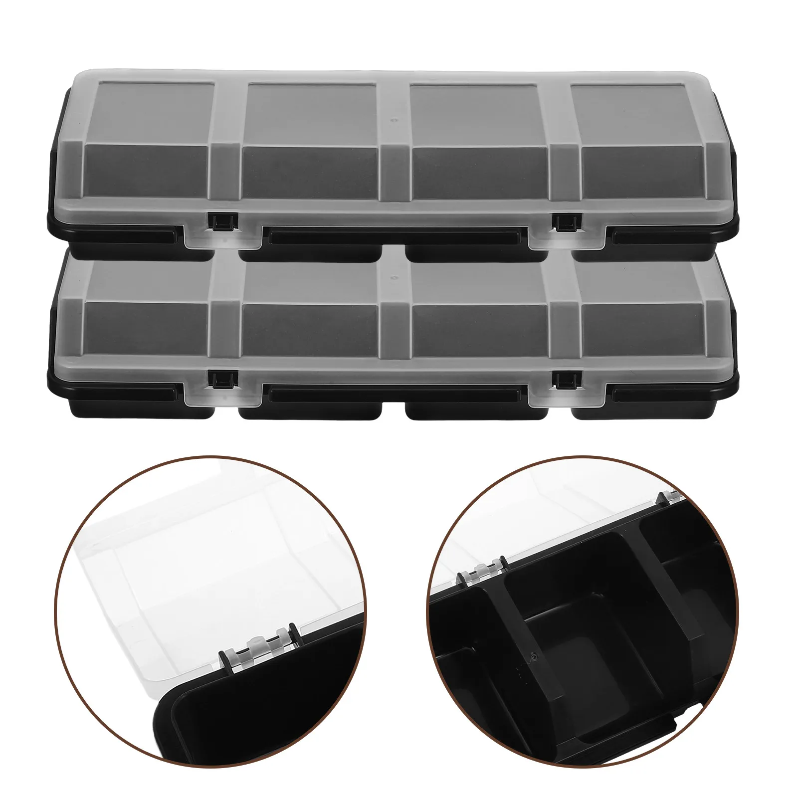 2Pcs Screw Storage Bins Plastic Divided Hardware Organizer Box Lid Stackable for Garage Cabinet Tool Cart Workbench
2Pcs Screw Storage Bins Plastic Divided Hardware Organizer Box Lid Stackable for Garage Cabinet Tool Cart Workbench