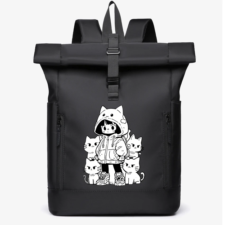 Unisex Commuter Computer Backpack Casual Travel Bag Cartoon Girl Cute Cat Print Business Casual College Student Bookbag Trip Bag
Unisex Commuter Computer Backpack Casual Travel Bag Cartoon Girl Cute Cat Print Business Casual College Student Bookbag Trip Bag