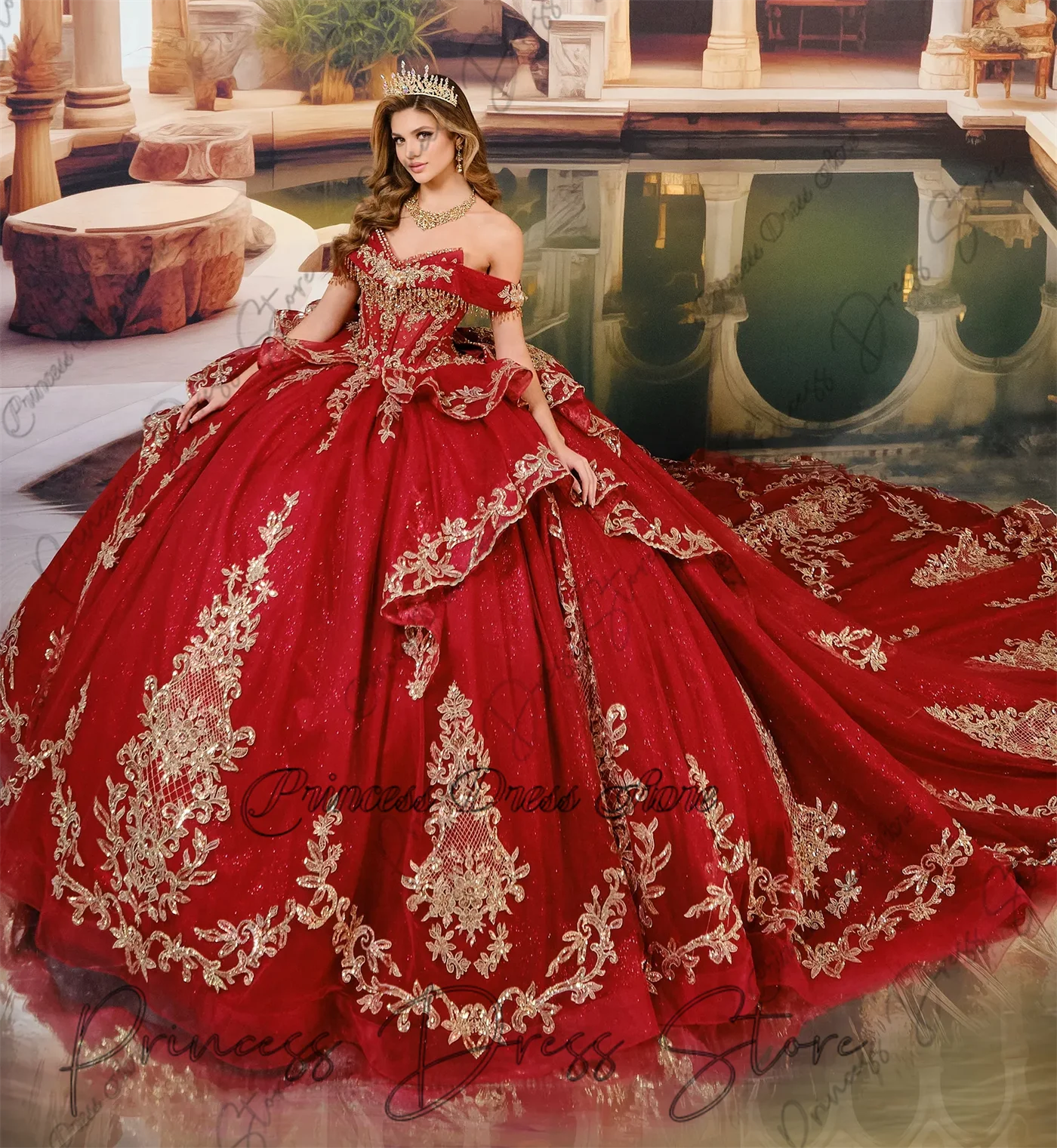 Роскошное платье Quinceanera с блестками и аппликацией из бисера и бантом с открытыми плечами, многоуровневое милое платье 16, платье для дня рождения по индивидуальному заказу
Роскошное платье Quinceanera с блестками и аппликацией из бисера и бантом с открытыми плечами, многоуровневое милое платье 16, платье для дня рождения по индивидуальному заказу