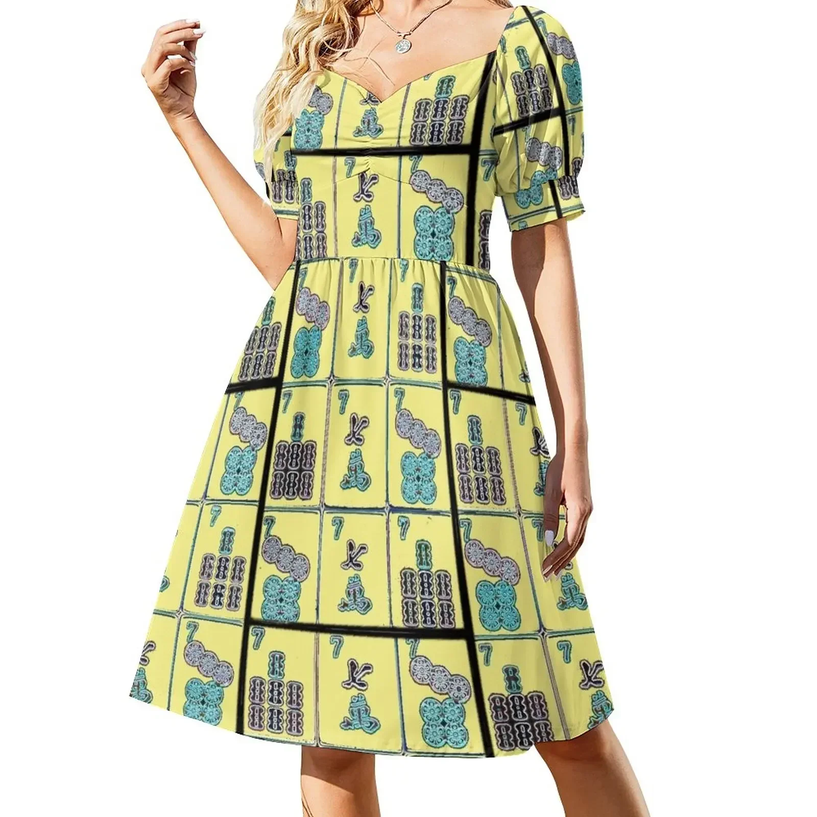 Lucky Sevens #1 ~ Mah Jongg Series Short-Sleeved Dress dresses with long sleeves Party dresses for women Dress
Lucky Sevens #1 ~ Mah Jongg Series Short-Sleeved Dress dresses with long sleeves Party dresses for women Dress