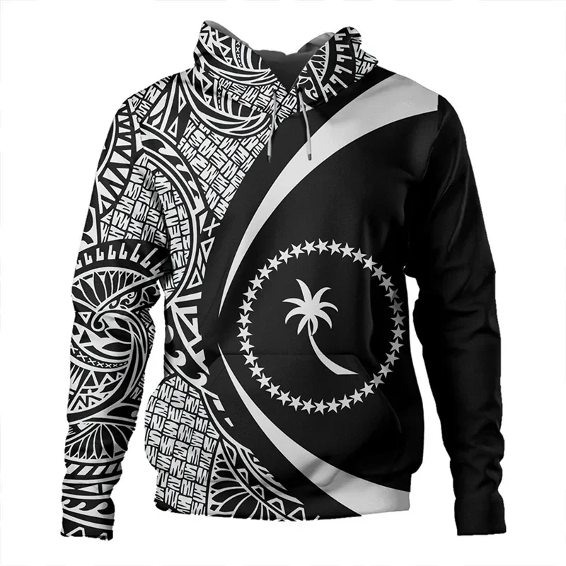 Chuuk State Emblem Pattern Hoodies Men Exquisite Ethnic 3D Print Sweatshirts Casual Long Sleeve Hooded Loose Tracksuit Pullover
Chuuk State Emblem Pattern Hoodies Men Exquisite Ethnic 3D Print Sweatshirts Casual Long Sleeve Hooded Loose Tracksuit Pullover