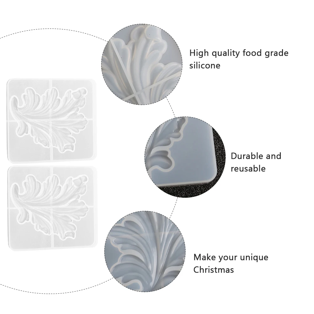 2pcs Crystal Epoxy Molds Silicone Leaf Mirror Resin Diy Crafts Ornament Mold Reusable Uv Resin Durable Flexible Food Grade 
2pcs Crystal Epoxy Molds Silicone Leaf Mirror Resin Diy Crafts Ornament Mold Reusable Uv Resin Durable Flexible Food Grade