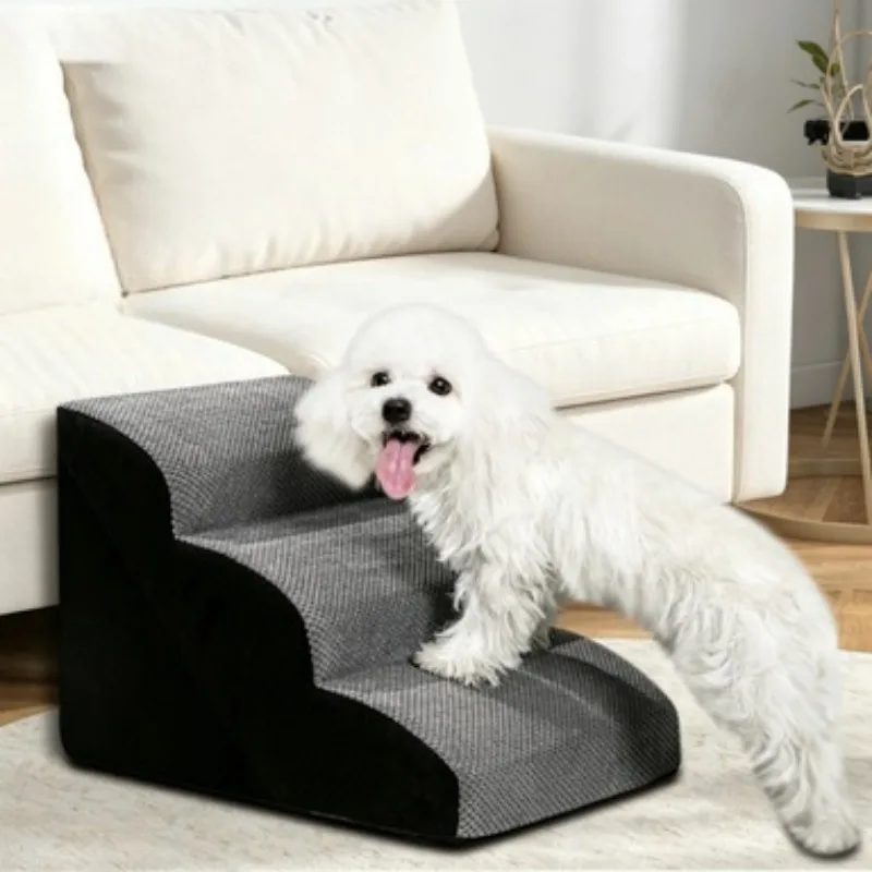 Pet 2/3 Steps High Density Foam Dog Secure Stairs Ramps Non-Slip Pet Steps for Older Dogs Pet with Joint Pain Sofa Bed Ladder
Pet 2/3 Steps High Density Foam Dog Secure Stairs Ramps Non-Slip Pet Steps for Older Dogs Pet with Joint Pain Sofa Bed Ladder