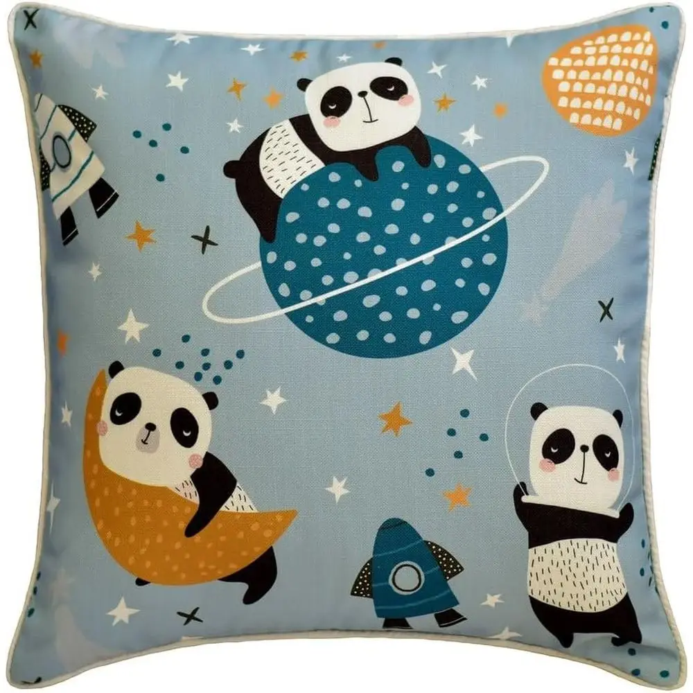 Blue 26x26 Cotton Pillowcases Set of 2, Kids & Nursery Decor, Abstract Panda in Space Theme
Blue 26x26 Cotton Pillowcases Set of 2, Kids & Nursery Decor, Abstract Panda in Space Theme