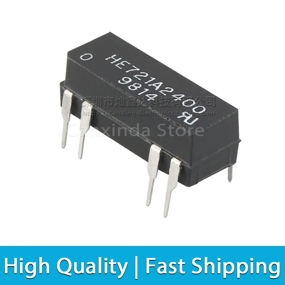 2pcs HE721A2400 DIP8 Dry Reed Relay 24V 1A 10W Normally Open Signle Pole Signle Throw SPST HE721A2400
2pcs HE721A2400 DIP8 Dry Reed Relay 24V 1A 10W Normally Open Signle Pole Signle Throw SPST HE721A2400