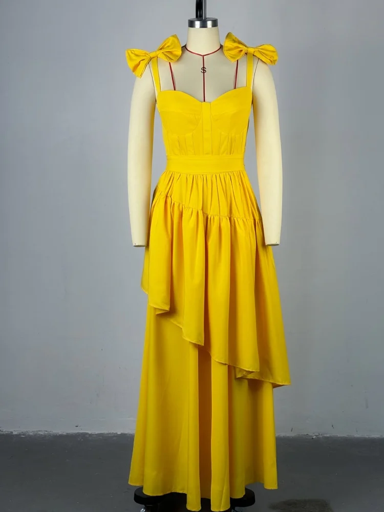 Sister Star Fashion Sexy Bow Halter V-neck Ruffle Dress Wholesale Temperament Commuter Vacation Outdoor Outing Dresses
Sister Star Fashion Sexy Bow Halter V-neck Ruffle Dress Wholesale Temperament Commuter Vacation Outdoor Outing Dresses