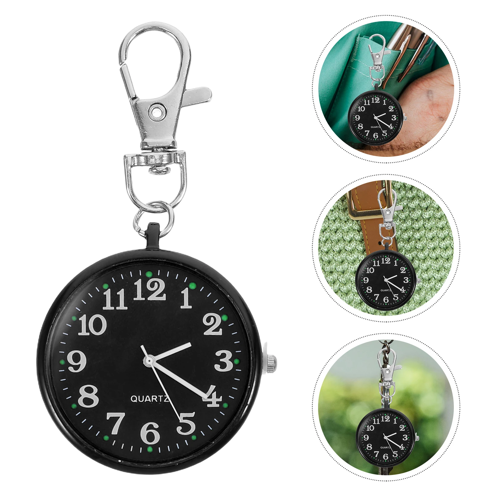 Fob Watch Keychain Clip-On Pocket Hanging Multifunction Lightweight Accurate Timing Stylish Portable Badge Unisex Round Watch
Fob Watch Keychain Clip-On Pocket Hanging Multifunction Lightweight Accurate Timing Stylish Portable Badge Unisex Round Watch
