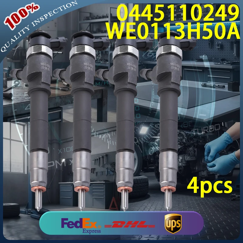 0445110249 High Quality Common Rail Diesel Injector WE0113H50A for FORD RANGER MAZDA BT50 3.0L Diesel Engine 4pcs
0445110249 High Quality Common Rail Diesel Injector WE0113H50A for FORD RANGER MAZDA BT50 3.0L Diesel Engine 4pcs