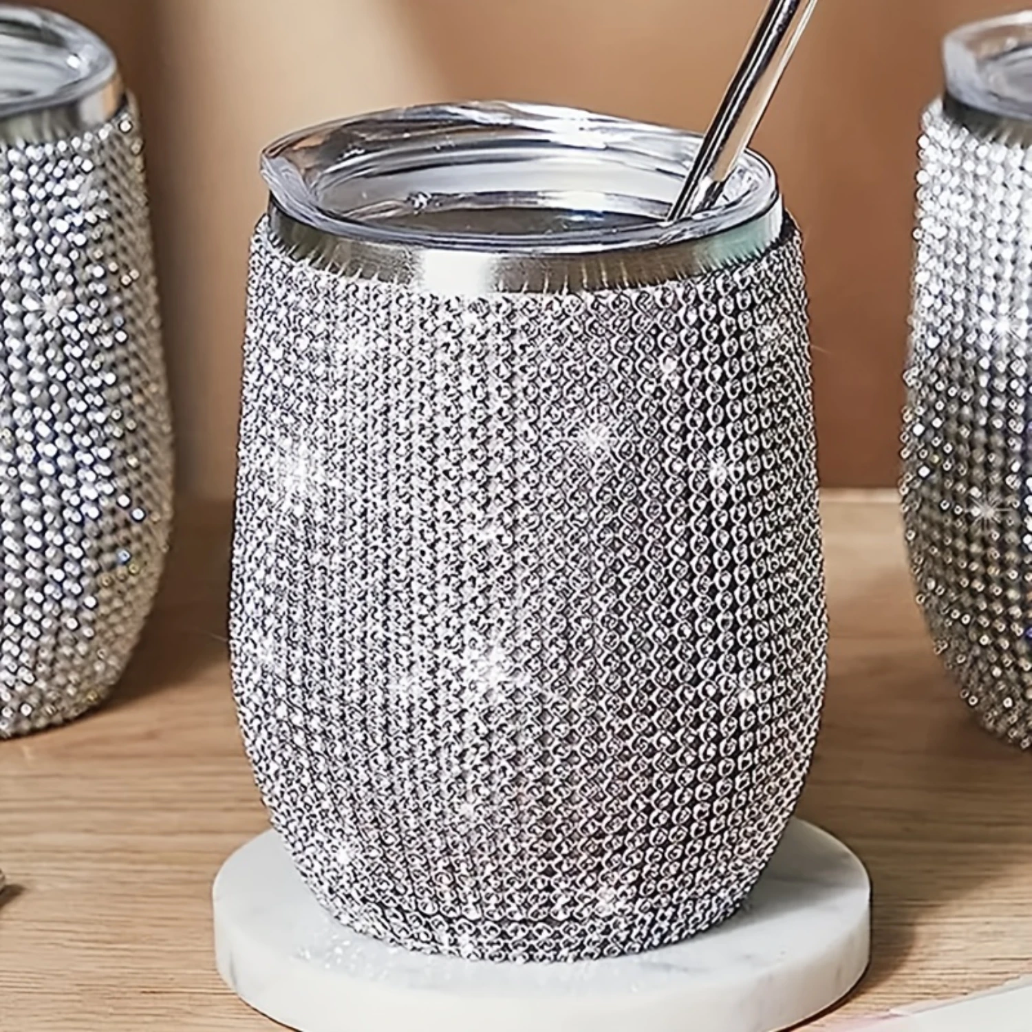 1pc 12oz 304 Stainless Steel U-Shaped Eggshell Cup with -Studded Design - Insulated Water Cup for Direct Drinking, Breakfast, Te
1pc 12oz 304 Stainless Steel U-Shaped Eggshell Cup with -Studded Design - Insulated Water Cup for Direct Drinking, Breakfast, Te