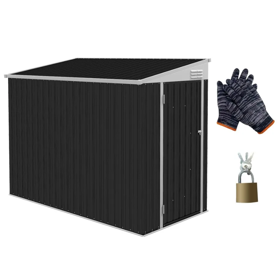 4' x 8' Metal Outdoor Storage Shed Lean to Storage Shed Garden Tool Storage House with Lockable Door and 2 Air Vents for Backy
4' x 8' Metal Outdoor Storage Shed Lean to Storage Shed Garden Tool Storage House with Lockable Door and 2 Air Vents for Backy