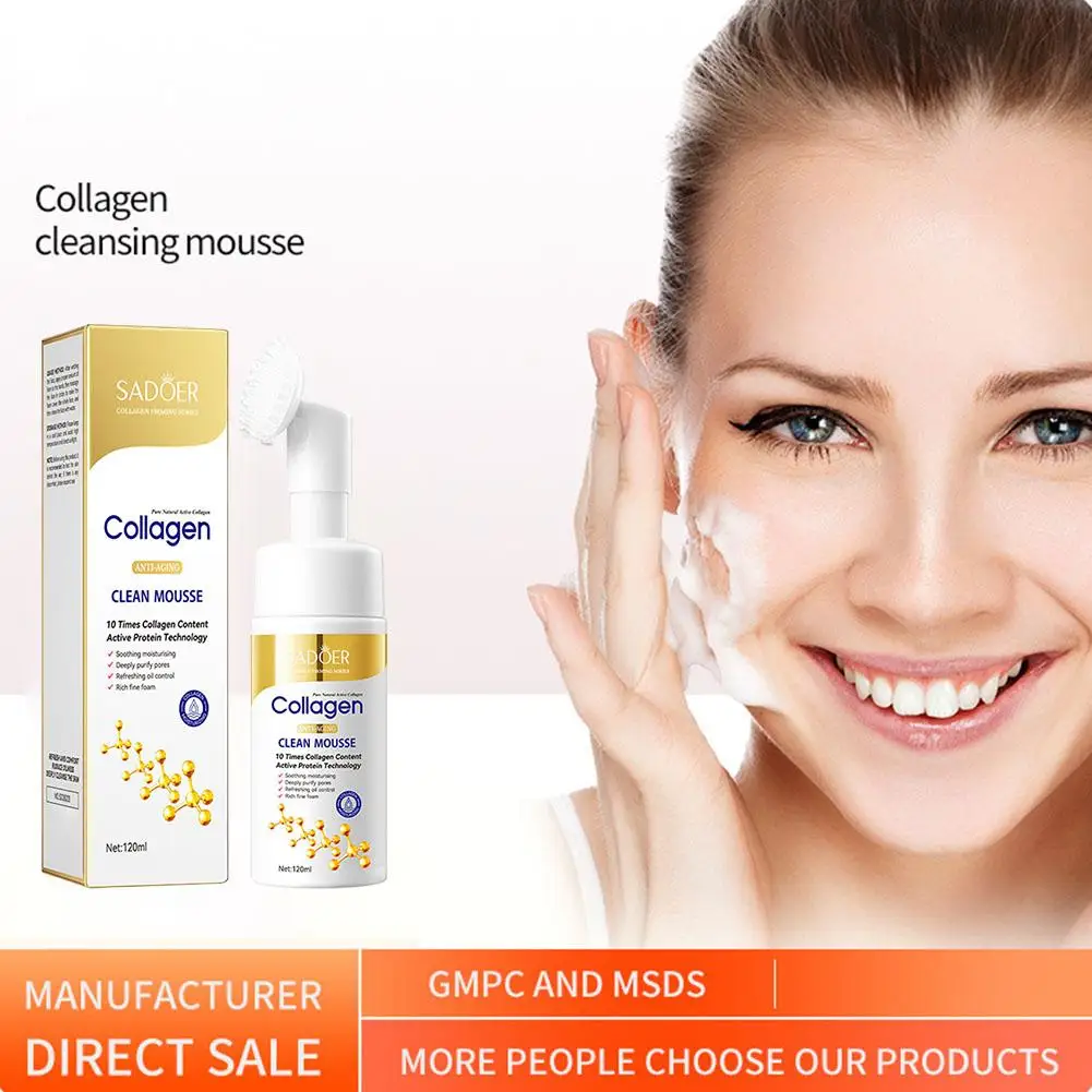 SADOER Organic Collagen Mousse Face Cleanser Deep Cleaning And Moisturizing Oil Control For Adults Includes Brush Wholesale W5A2
SADOER Organic Collagen Mousse Face Cleanser Deep Cleaning And Moisturizing Oil Control For Adults Includes Brush Wholesale W5A2