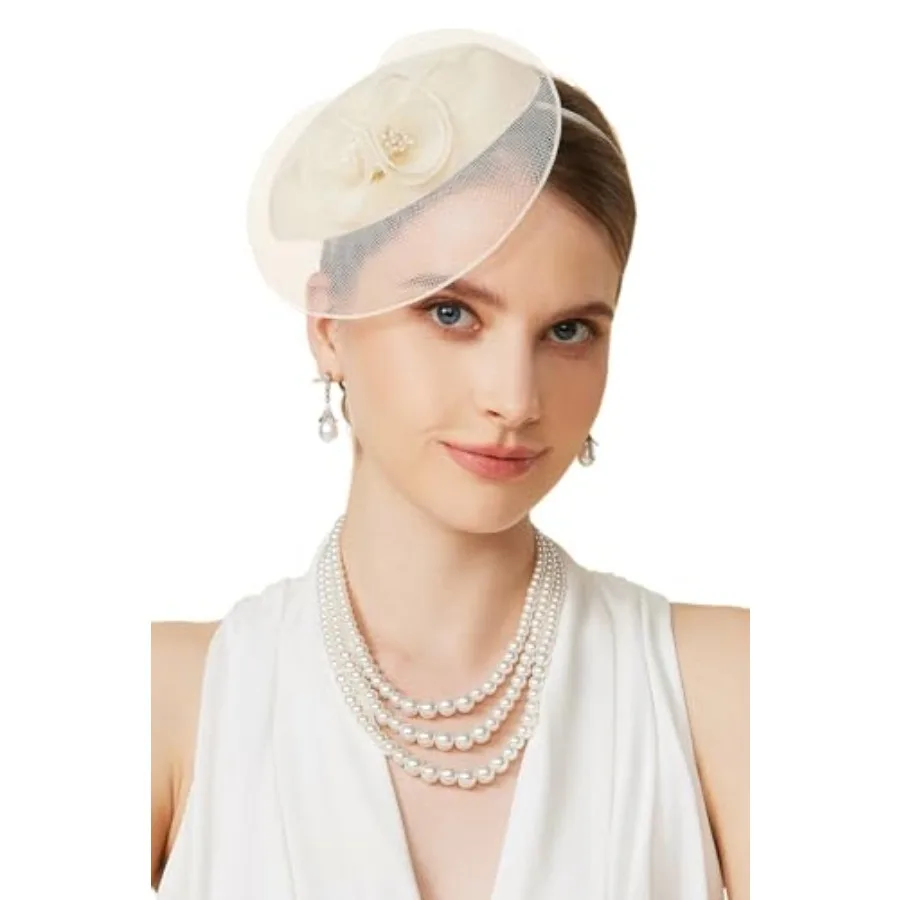 Fascinators Hats for Women - Tea Party Hat Kentucky Fascinator Derby Flower Mesh Pillbox Hat for Bridal Wedding
Fascinators Hats for Women - Tea Party Hat Kentucky Fascinator Derby Flower Mesh Pillbox Hat for Bridal Wedding