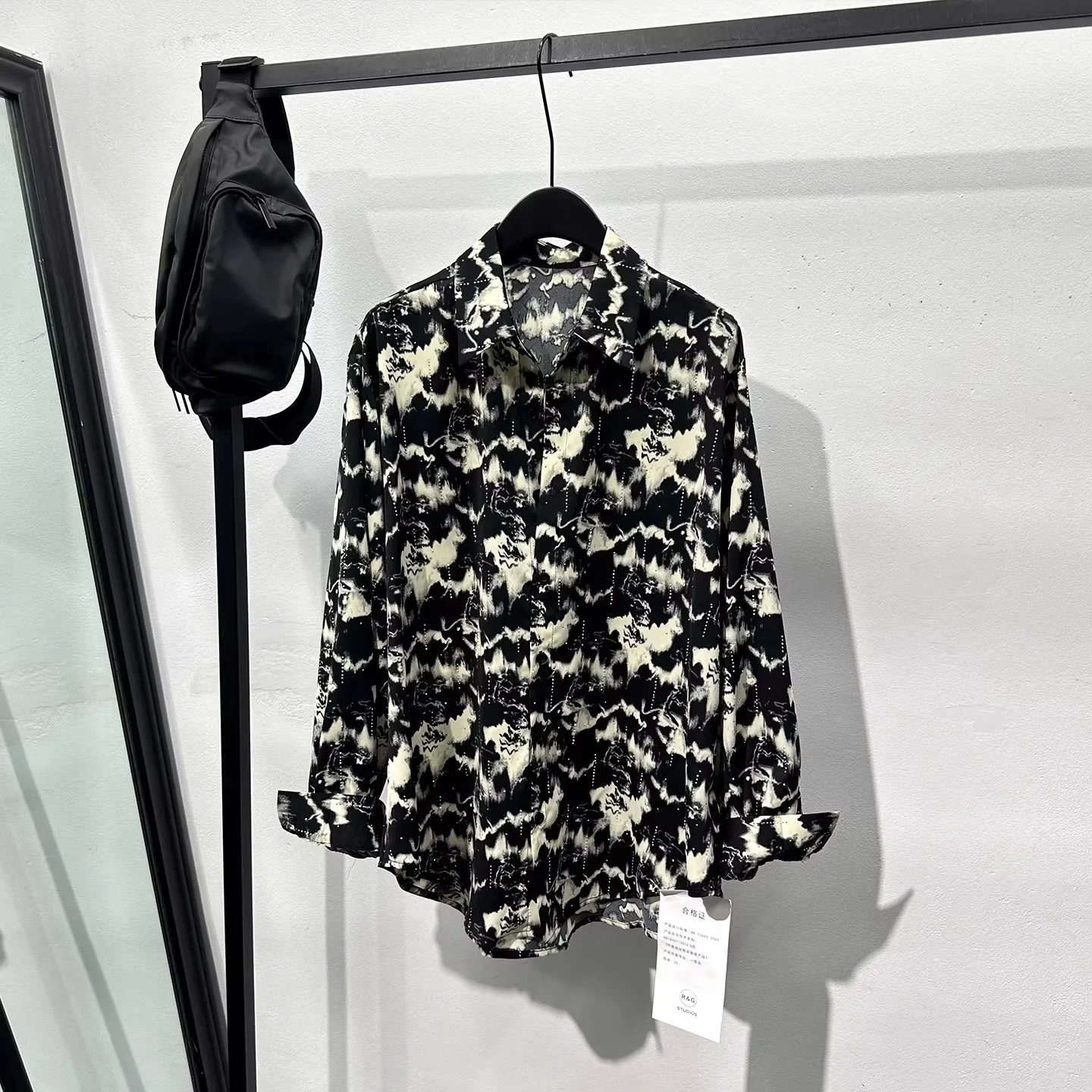 Men Casual Shirts Gothic Style Men's Clothing Spring Male High Street Autumn Black Shirts
Men Casual Shirts Gothic Style Men's Clothing Spring Male High Street Autumn Black Shirts