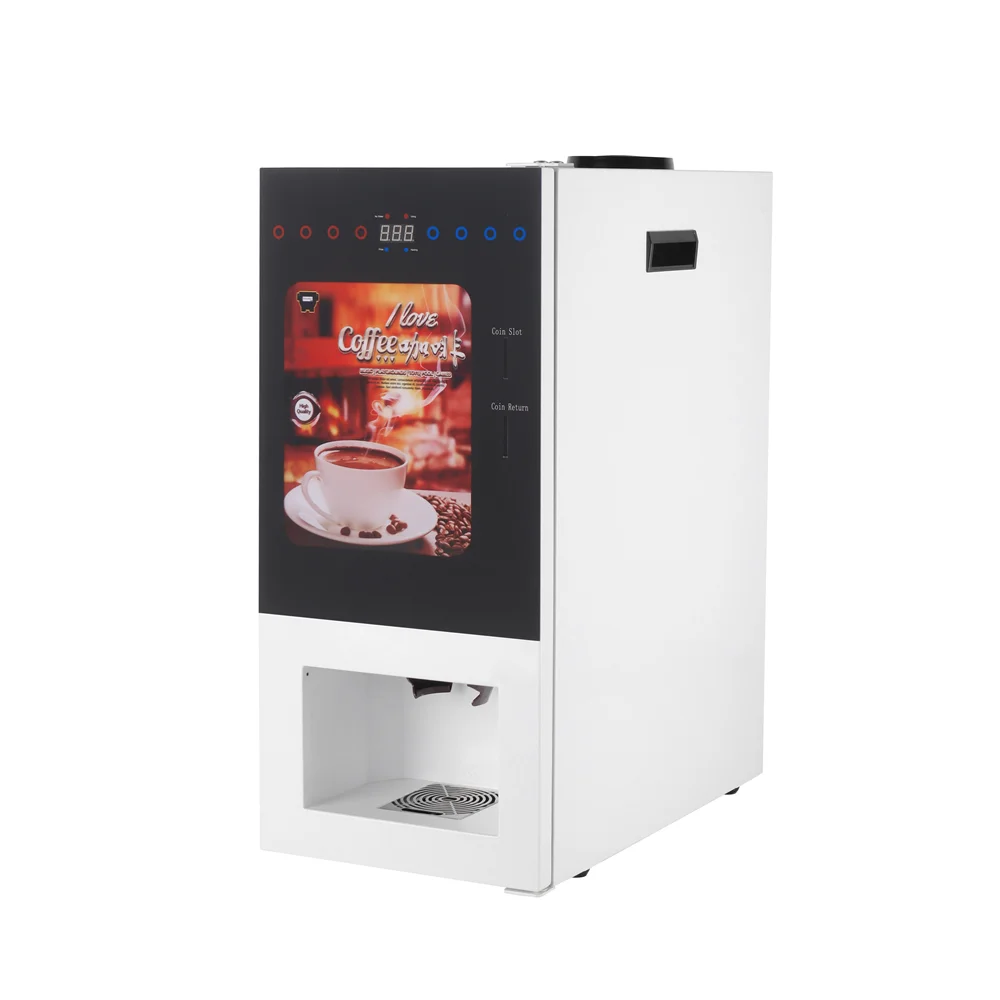 Outdoor Commercial Fully Automatic Coin Operated Instant Hot Coffee Vending Machine With 8 Drinks
Outdoor Commercial Fully Automatic Coin Operated Instant Hot Coffee Vending Machine With 8 Drinks