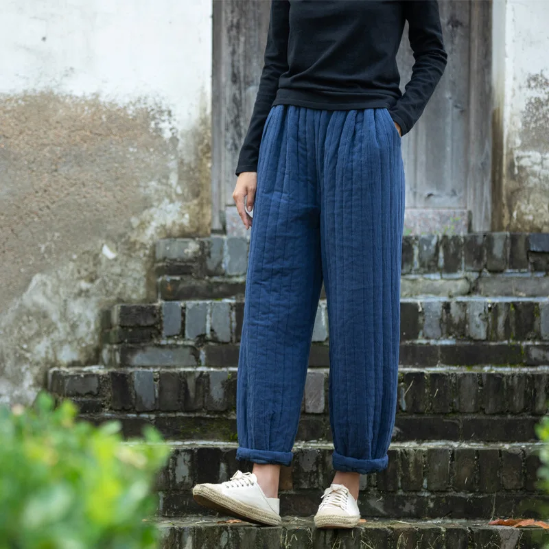 Women Cotton Linen Harem Ankle-length Pants Winter Oversized Thicken Warm Down Cotton Casual High Waist Jogger Trousers Baggy
Women Cotton Linen Harem Ankle-length Pants Winter Oversized Thicken Warm Down Cotton Casual High Waist Jogger Trousers Baggy