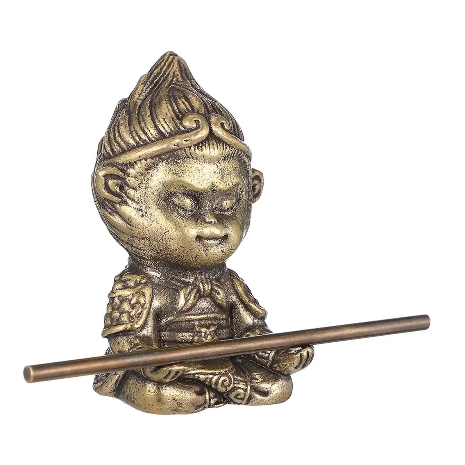 Brass Wukong Ornaments Kungfupey Figurines of Monkey King Golden Buddha Statue Bust Miniature
Brass Wukong Ornaments Kungfupey Figurines of Monkey King Golden Buddha Statue Bust Miniature