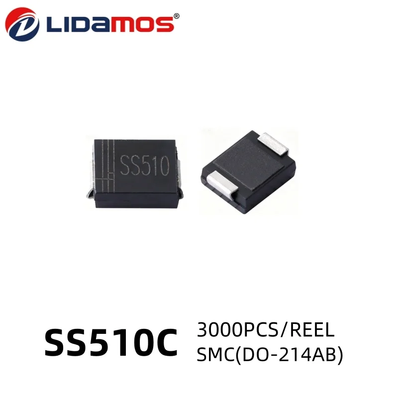 3000PCS/REEL SS54C SS56C SS58C SS510C SMD Schottky Diode SS54 SS56 SS58 SS510 SMC DO-214AB
3000PCS/REEL SS54C SS56C SS58C SS510C SMD Schottky Diode SS54 SS56 SS58 SS510 SMC DO-214AB