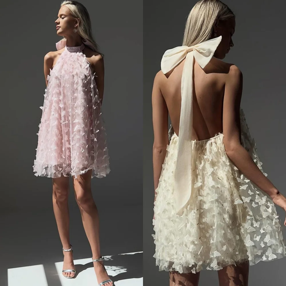 Customized Net Applique Bow A-line Halter Short Dresses Bespoke Occasion Party Casual Simple Sizes Available
Customized Net Applique Bow A-line Halter Short Dresses Bespoke Occasion Party Casual Simple Sizes Available