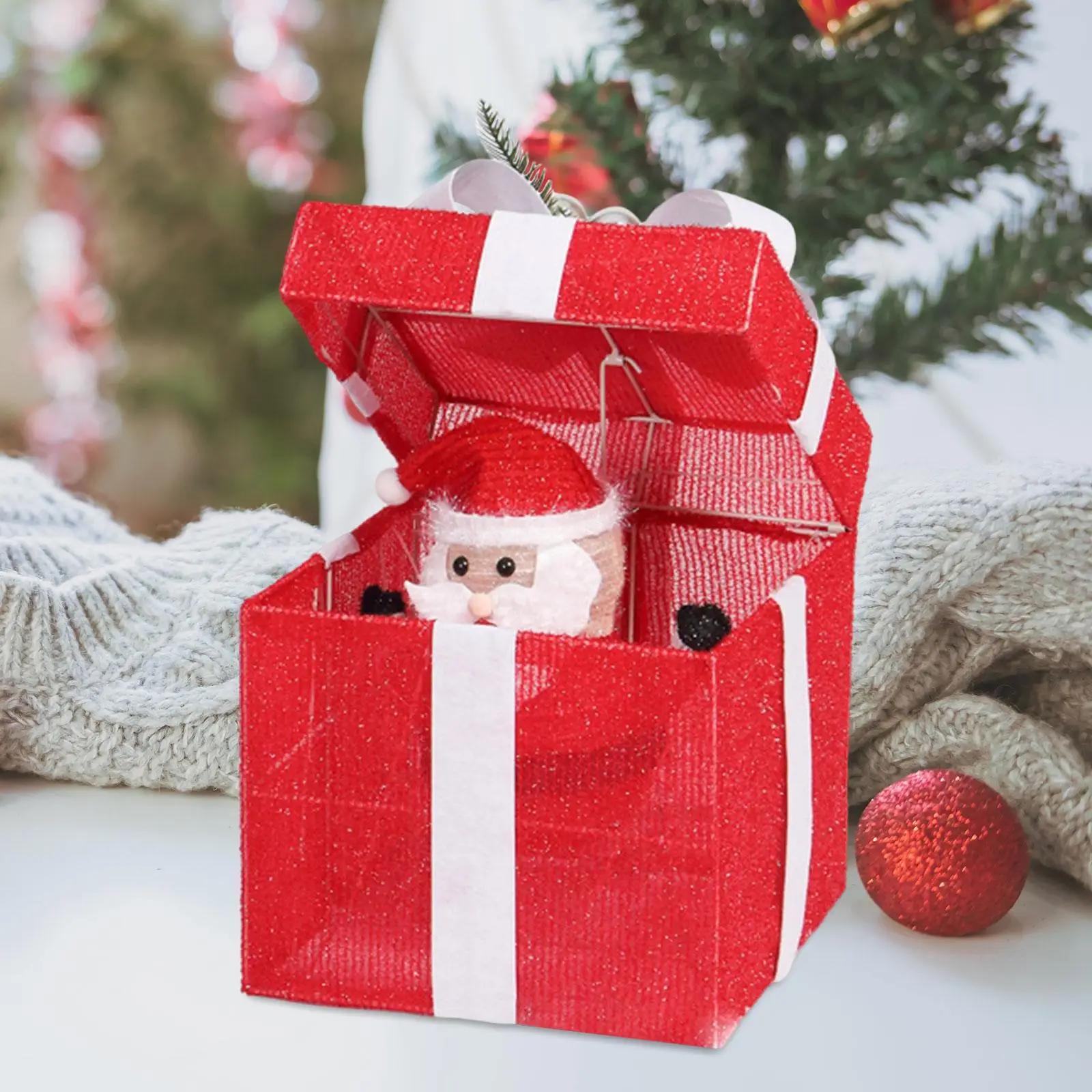 Christmas Light Gift Box Decorative Easy Setup Popup Santa Presents Box Christmas Glowing Decoration for New Year Decor Kids
Christmas Light Gift Box Decorative Easy Setup Popup Santa Presents Box Christmas Glowing Decoration for New Year Decor Kids