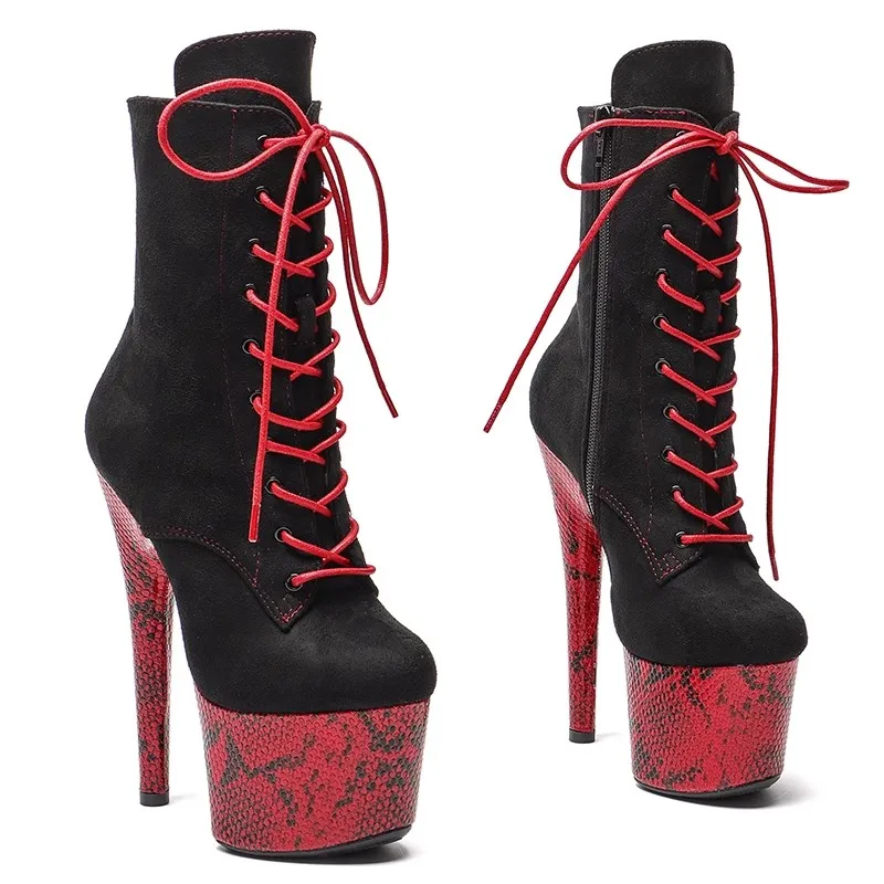 Auman Ale New 17CM/7inches Suede Upper Sexy Exotic High Heel Platform Party Women Ankle Boots Pole Dance Shoes 039
Auman Ale New 17CM/7inches Suede Upper Sexy Exotic High Heel Platform Party Women Ankle Boots Pole Dance Shoes 039