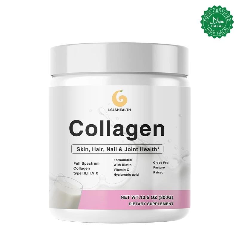 Multi collagen powder, types I, II, III, V, X, containing 5000mcg biotin, hyaluronic acid, vitamin C - colorless collagen
Multi collagen powder, types I, II, III, V, X, containing 5000mcg biotin, hyaluronic acid, vitamin C - colorless collagen