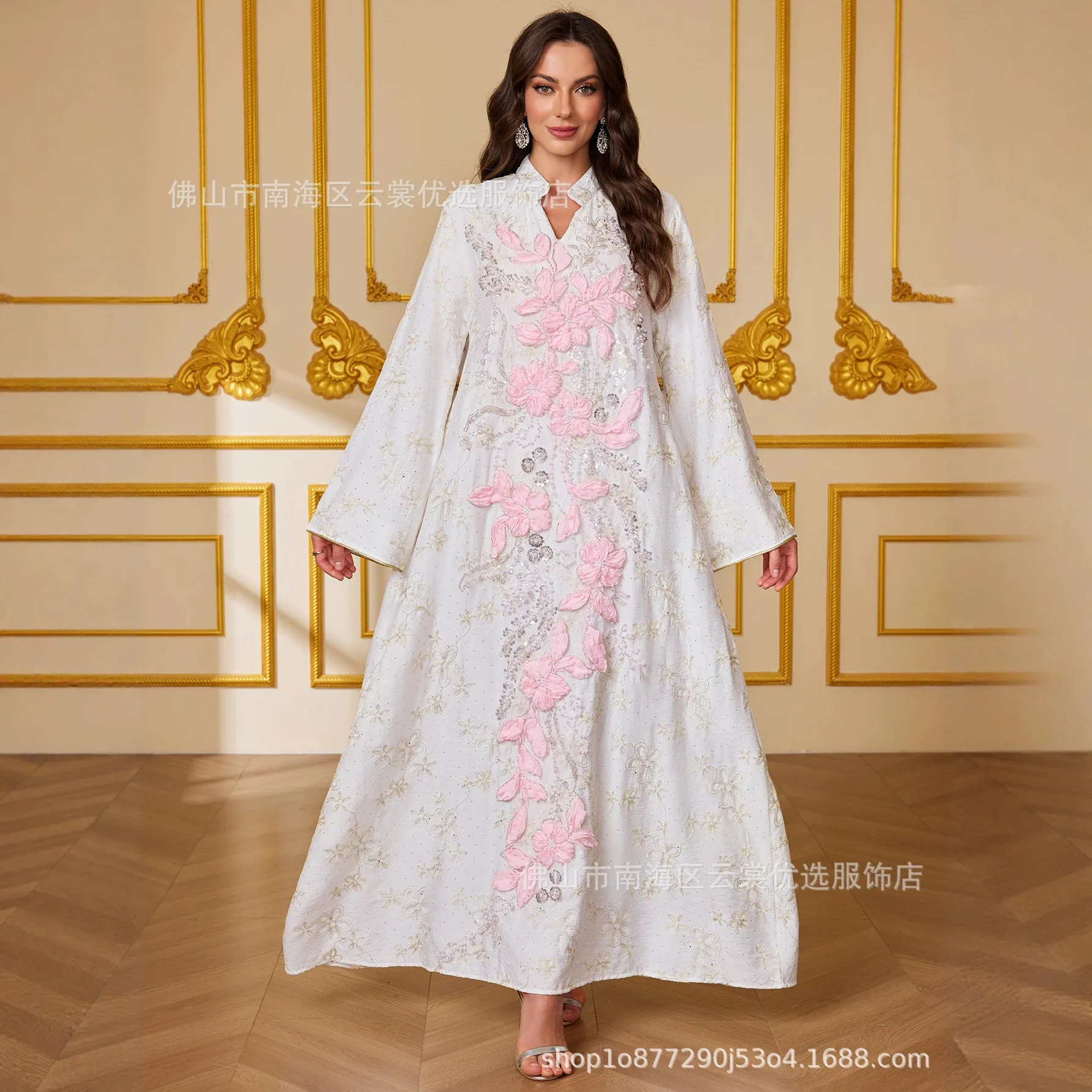 Dress Women Eid Muslim Abaya Party Dresses Flowers Sequins Kaftan Ramadan Vestidos Morocco Dubai Jalabiya Arab Long Robe 2026
Dress Women Eid Muslim Abaya Party Dresses Flowers Sequins Kaftan Ramadan Vestidos Morocco Dubai Jalabiya Arab Long Robe 2026