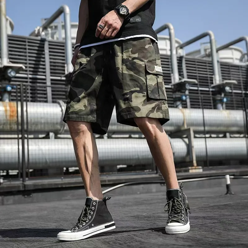 Men's Camouflage Cargo Shorts Tactical Casual Loose Work Tooling Shorts Summer Male's Outdoor Knee Length Short Fashion Pants
Men's Camouflage Cargo Shorts Tactical Casual Loose Work Tooling Shorts Summer Male's Outdoor Knee Length Short Fashion Pants
