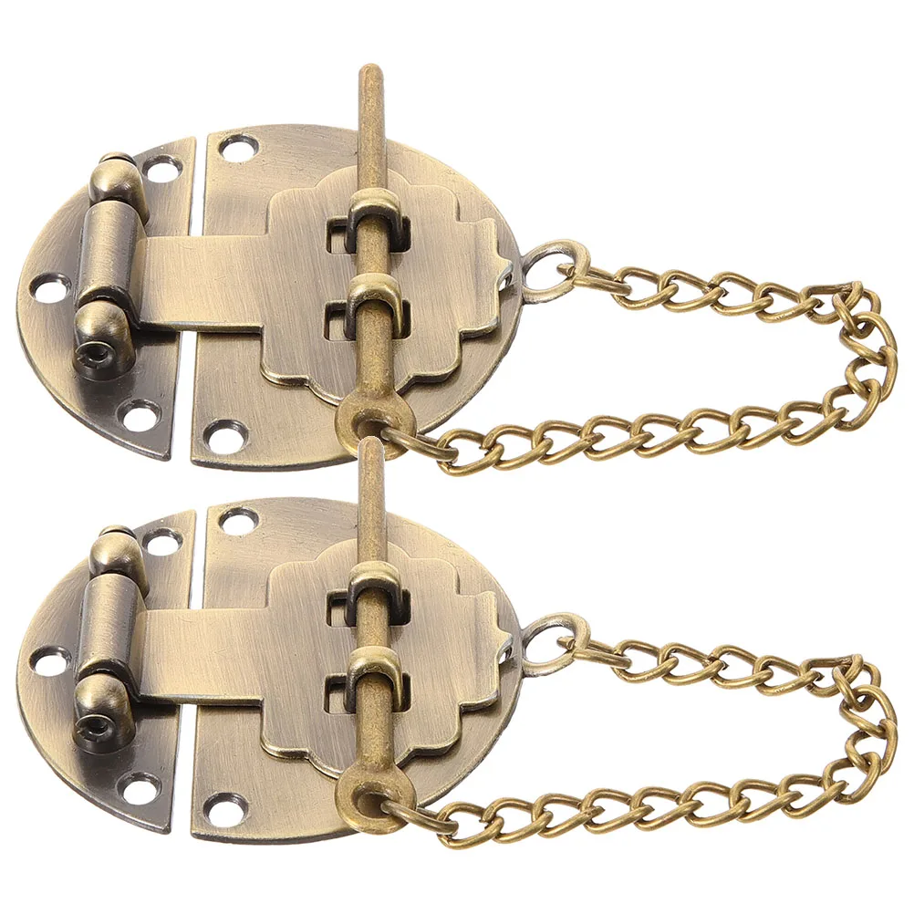 2Pcs Finish Hasp Latch Lock for Trinket Box Cabinet Door Metal Clasp with Chain Vintage Jewelry Box Hardware
2Pcs Finish Hasp Latch Lock for Trinket Box Cabinet Door Metal Clasp with Chain Vintage Jewelry Box Hardware