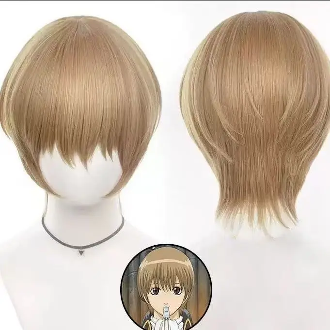 Gintama Okita Sougo Cosplay Wig Short Light Brown Synthetic Hair Heat Resistant Wig For Anime Expo Halloween And Themed Party
Gintama Okita Sougo Cosplay Wig Short Light Brown Synthetic Hair Heat Resistant Wig For Anime Expo Halloween And Themed Party
