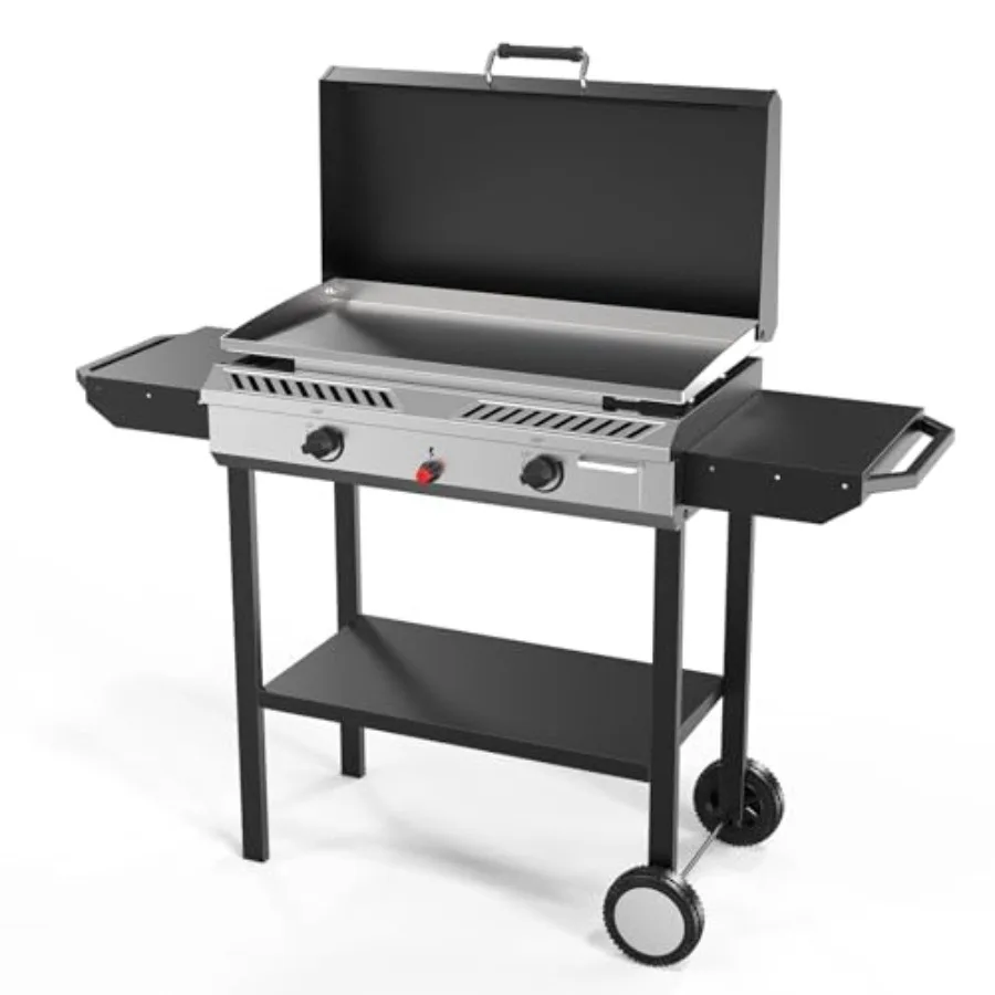 2in1 Propane Stove and Griddle with Ignition for Outdoor Cooking 2 Burner Camping Stove Featuring 150000BTU Output Storage Shel
2in1 Propane Stove and Griddle with Ignition for Outdoor Cooking 2 Burner Camping Stove Featuring 150000BTU Output Storage Shel