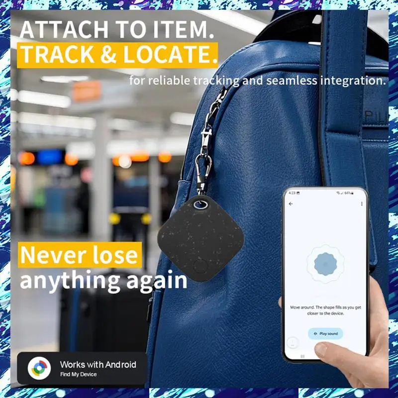CEA Bluetooth GPS трекер для ключей от домашних животных для Google Find My App для рюкзака для багажа
CEA Bluetooth GPS трекер для ключей от домашних животных для Google Find My App для рюкзака для багажа