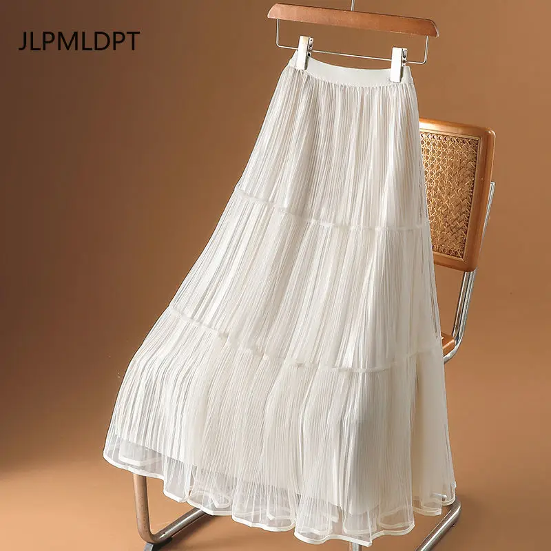 Sequin mesh skirt women's splicing 2025 spring and summer new high waist and thin temperament gauze skirt a-word skirt
Sequin mesh skirt women's splicing 2025 spring and summer new high waist and thin temperament gauze skirt a-word skirt