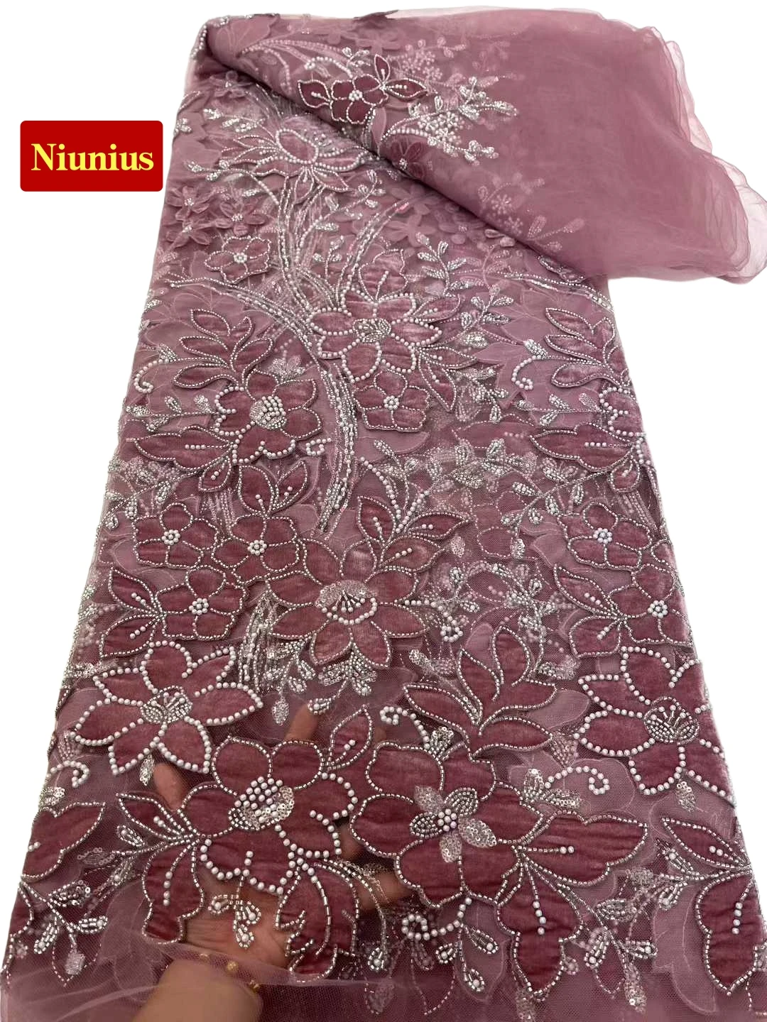 2026Роскошная мягкая кружевная ткань с бисером и камнями Элегантное разноцветное высококачественное кружево-труба для свадебного и вечернего платья NN8653_R 
2026Роскошная мягкая кружевная ткань с бисером и камнями Элегантное разноцветное высококачественное кружево-труба для свадебного и вечернего платья NN8653_R