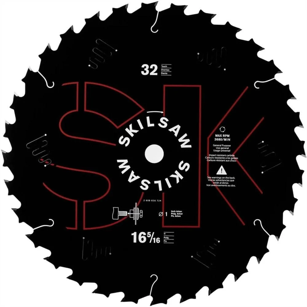 16-5/16'' 32T Circular Saw Blade, Micrograin Carbide with Triple Edge Teeth for Smooth Cuts
16-5/16'' 32T Circular Saw Blade, Micrograin Carbide with Triple Edge Teeth for Smooth Cuts