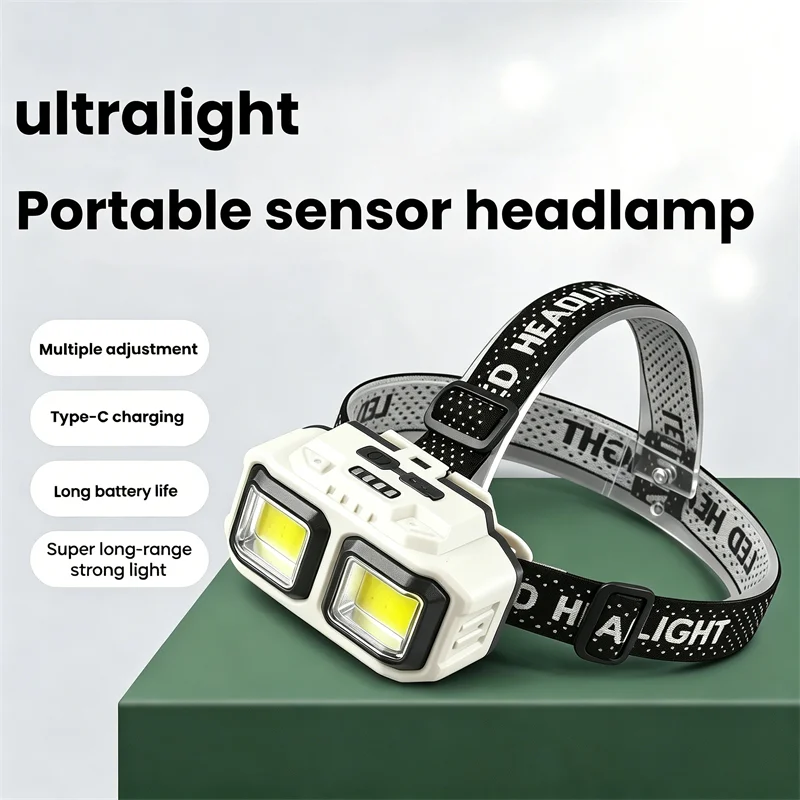 Charging LED headlamp, strong light, long battery life, waterproof, head-worn, motion-sensing, fishing headlamp
Charging LED headlamp, strong light, long battery life, waterproof, head-worn, motion-sensing, fishing headlamp
