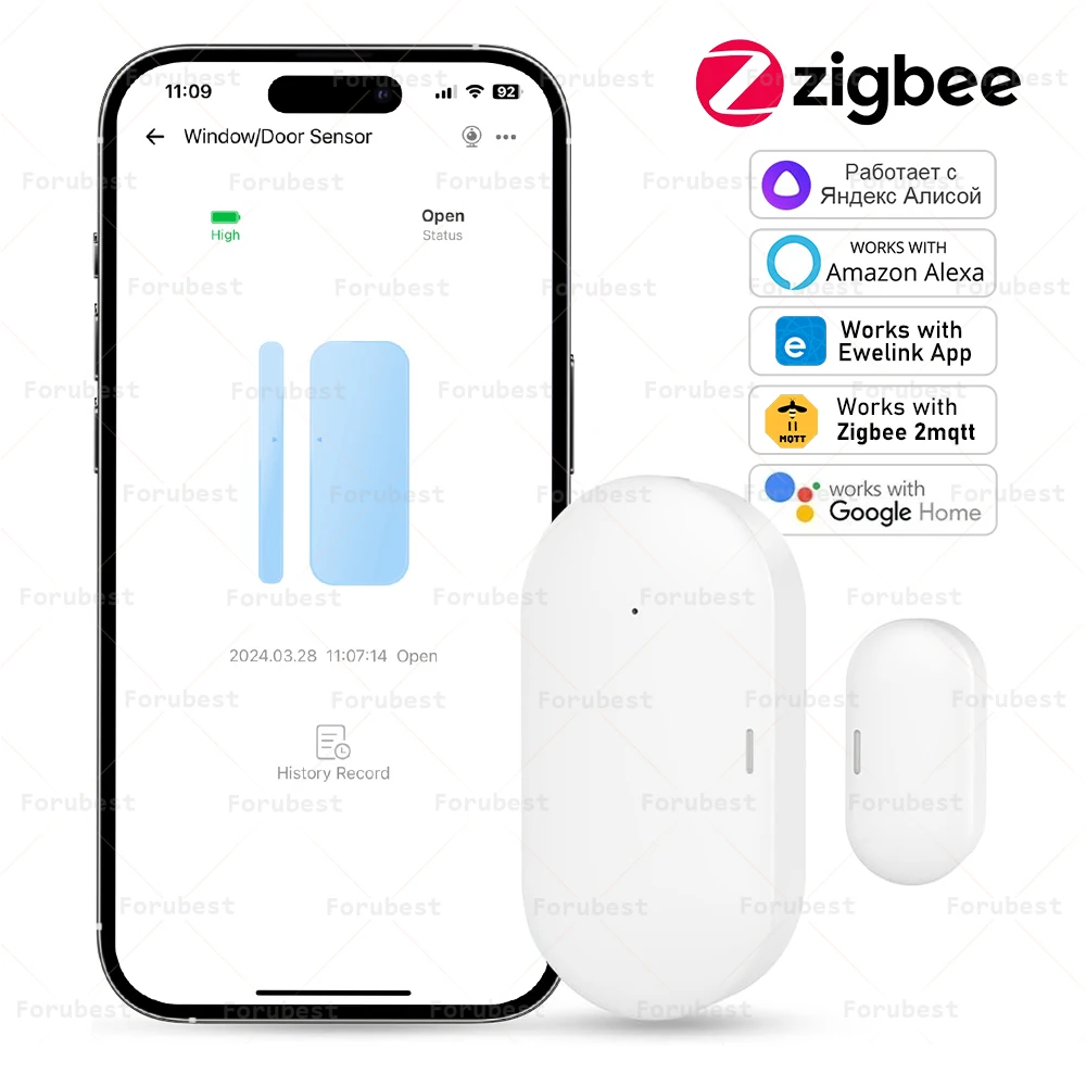 Ewelink Smart Zigbee Door Sensor Smart Home Open Close Detector App Control Notification Compatible with Alexa Google Home Alice
Ewelink Smart Zigbee Door Sensor Smart Home Open Close Detector App Control Notification Compatible with Alexa Google Home Alice
