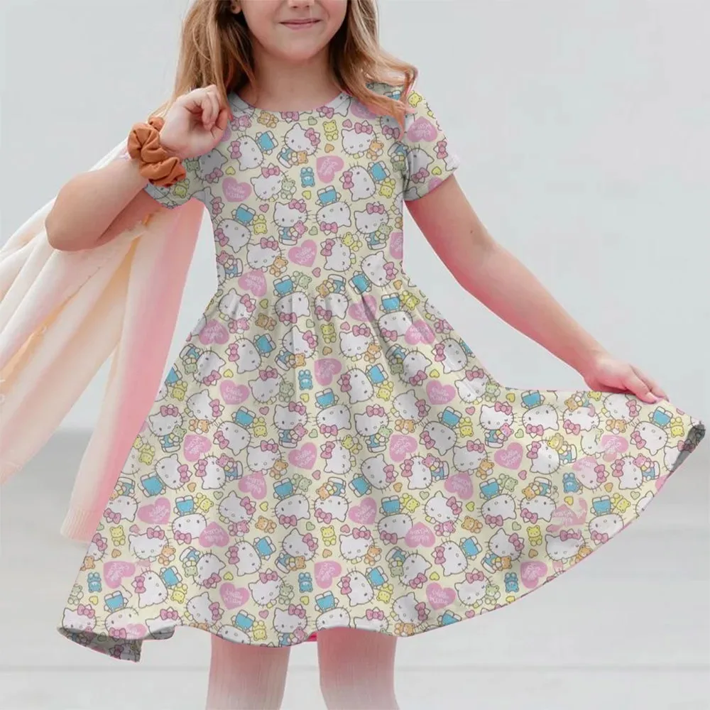 Summer New Children's Clothing Hello Kitty Printed Sleeveless Dress For 3-14 Year Old Girls Casual Breathable Princess Dress2025
Summer New Children's Clothing Hello Kitty Printed Sleeveless Dress For 3-14 Year Old Girls Casual Breathable Princess Dress2025