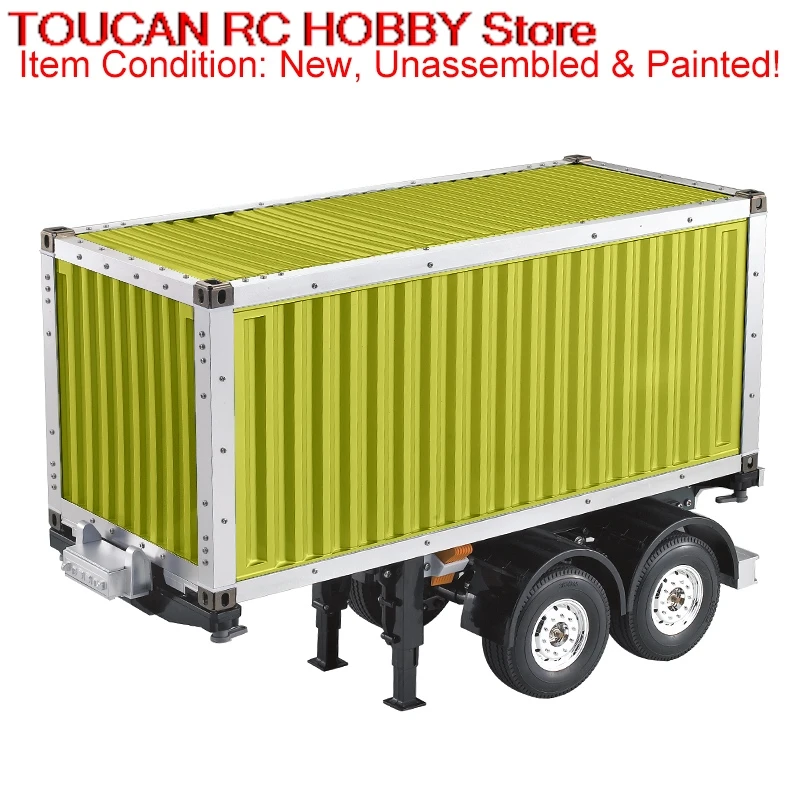 TOUCAN 1/14 RC 20Ft Container Chassis Trailer Painted Tractor Electric Truck Remote Control Car Toys For Adults THZH0422
TOUCAN 1/14 RC 20Ft Container Chassis Trailer Painted Tractor Electric Truck Remote Control Car Toys For Adults THZH0422