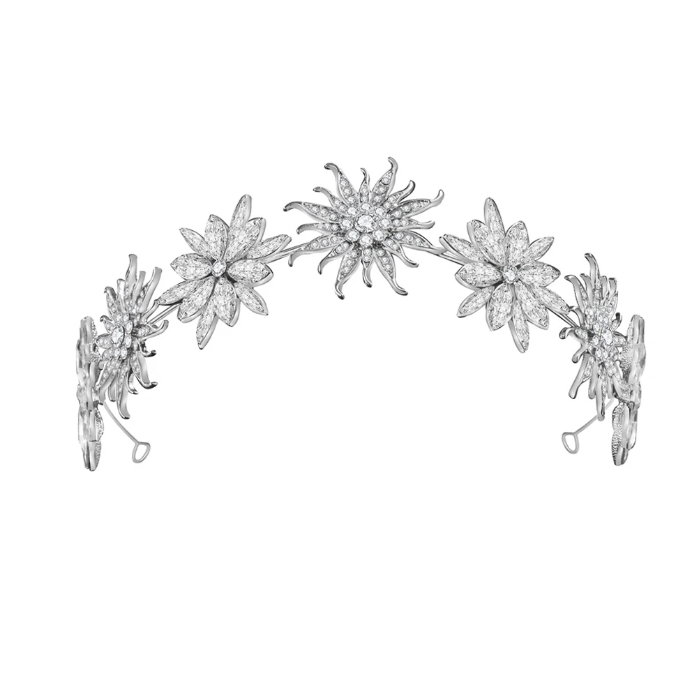 Flower Crown Bridal Gorgeous Rhinestone Wedding Hair Accessory Alloy Headdress Wedding Hair Accessory Zinc Iron Long Lasting
Flower Crown Bridal Gorgeous Rhinestone Wedding Hair Accessory Alloy Headdress Wedding Hair Accessory Zinc Iron Long Lasting