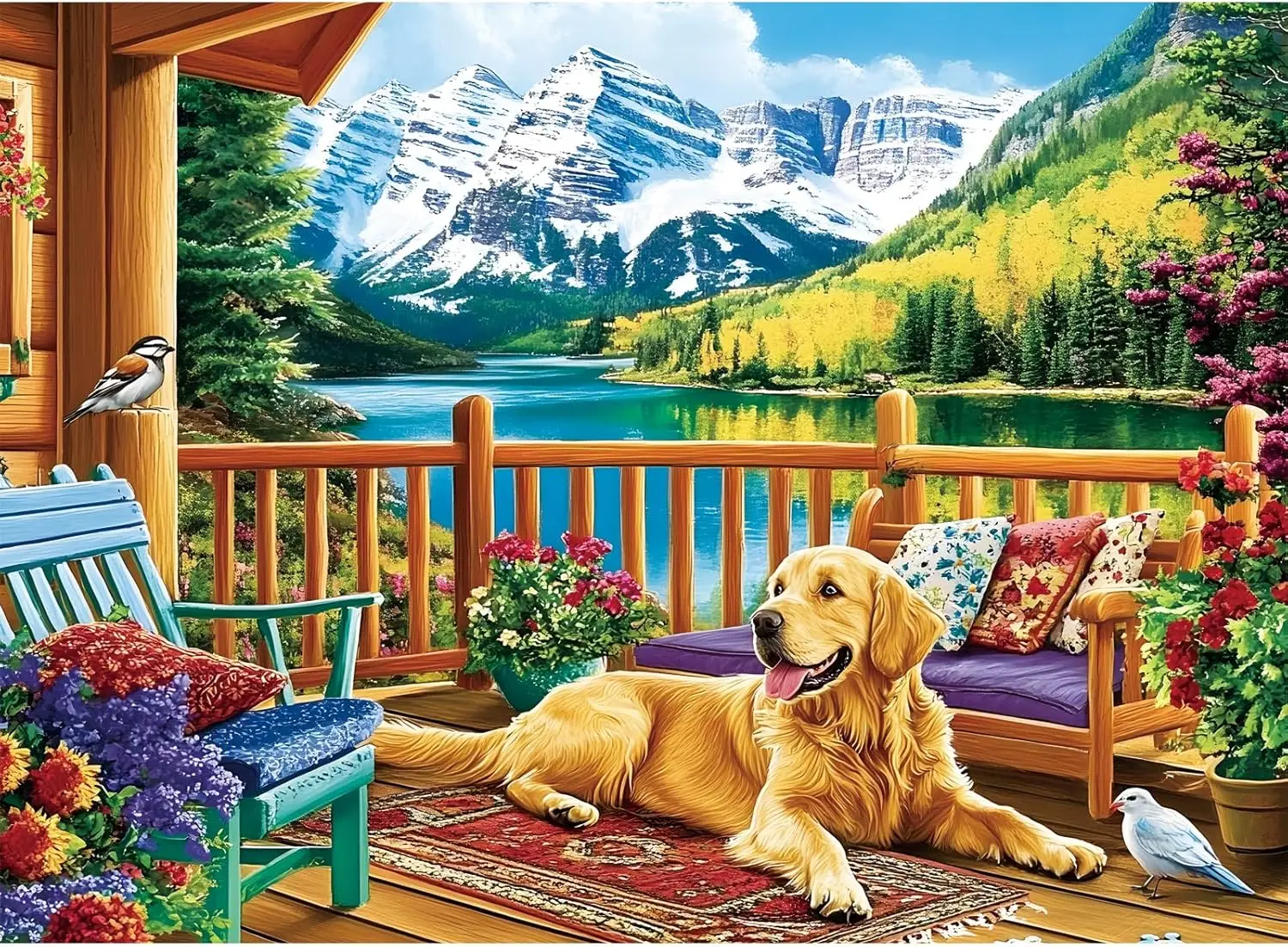 500 Piece Jigsaw Puzzle for Adults, Dog Mountain Scenery, 20.5x15 inch
500 Piece Jigsaw Puzzle for Adults, Dog Mountain Scenery, 20.5x15 inch