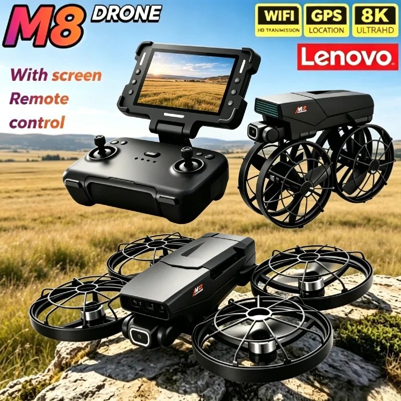Lenovo M8 8K HD Dual Camera Drone With Screen WIFI Obstacle Avoidance Foldable Brushless Motor Professional RC Quadcopter
Lenovo M8 8K HD Dual Camera Drone With Screen WIFI Obstacle Avoidance Foldable Brushless Motor Professional RC Quadcopter