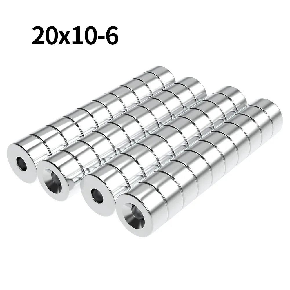 20x10-6mm N35 Super Strong Neodymium Magnet Round with holes NdfeB Powerful Permanent Magnetic imanes Refrigerator Magnets
20x10-6mm N35 Super Strong Neodymium Magnet Round with holes NdfeB Powerful Permanent Magnetic imanes Refrigerator Magnets